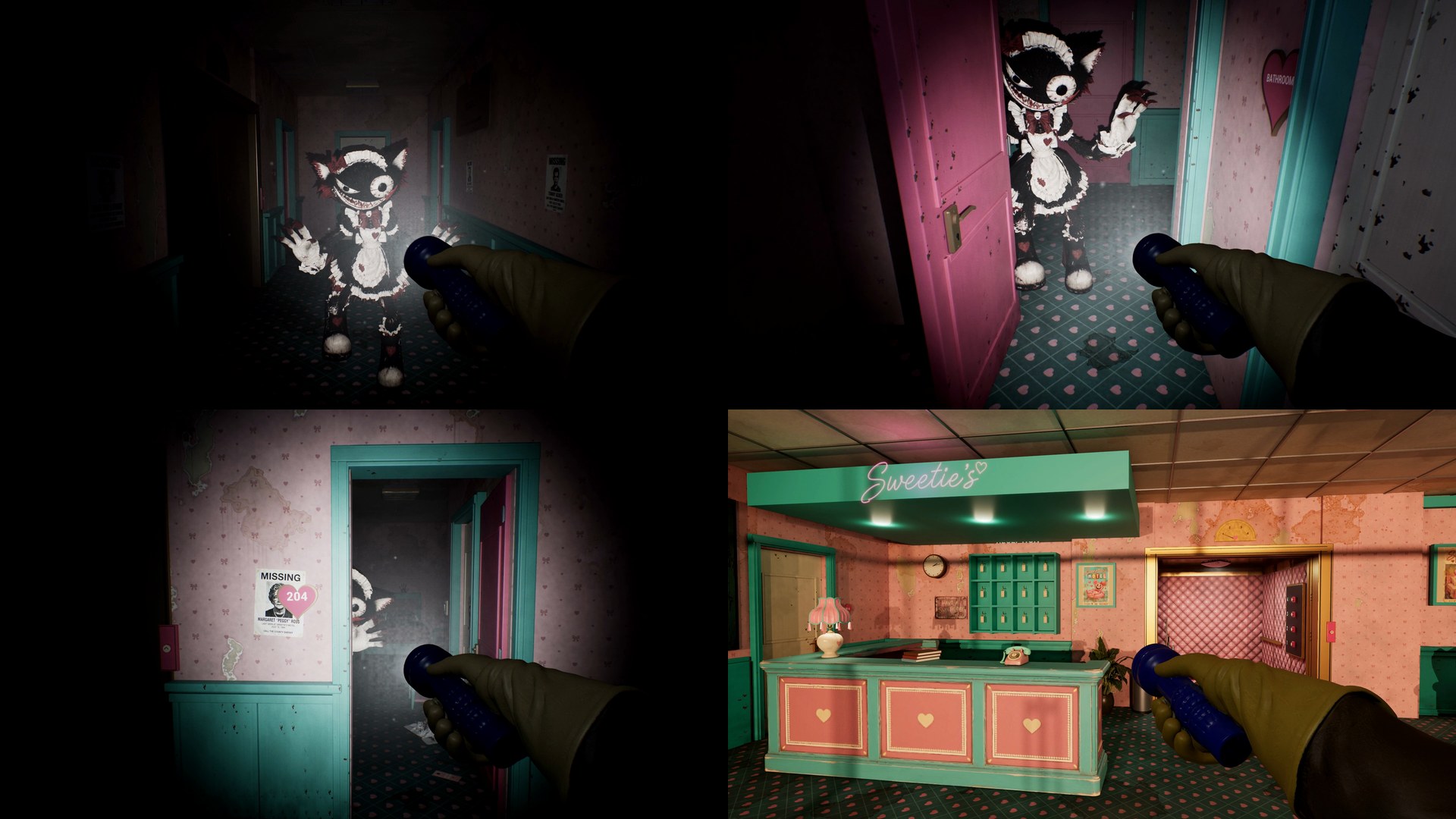 Frames from the twelve gameplay clips (16:9)